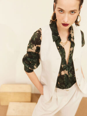 Hemithea Melman Vest (Cream)