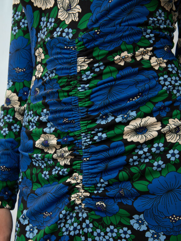 We are Jersey Dress Flowers Blue