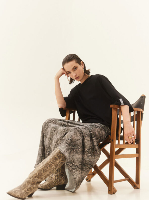 Hemithea Rosemary Skirt Grey - Image 4