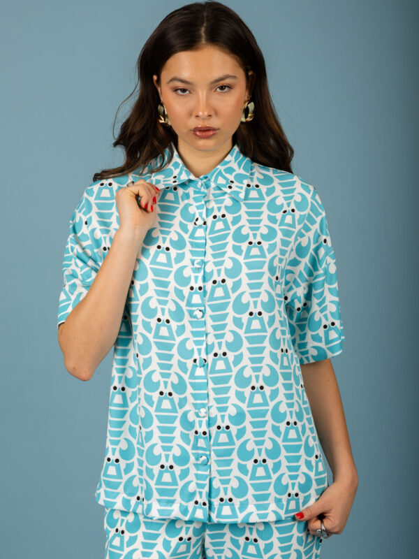 Chaton Agustin Oversized Shirt (Ciel)