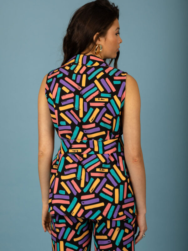 Chaton Duarte Sleeveless Blazer Black