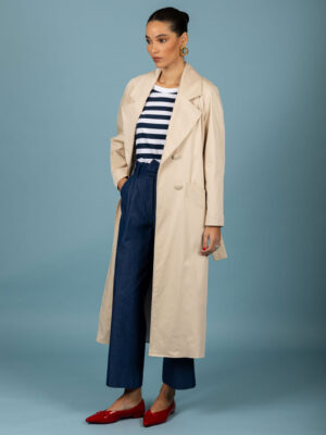 Chaton Kelvin Gabardine Coat Beige