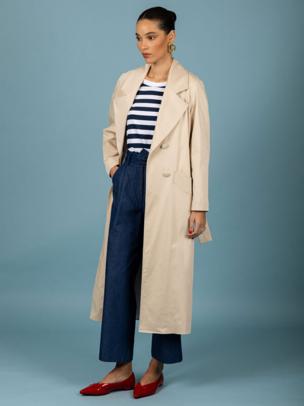 Chaton Kelvin Gabardine Coat Beige