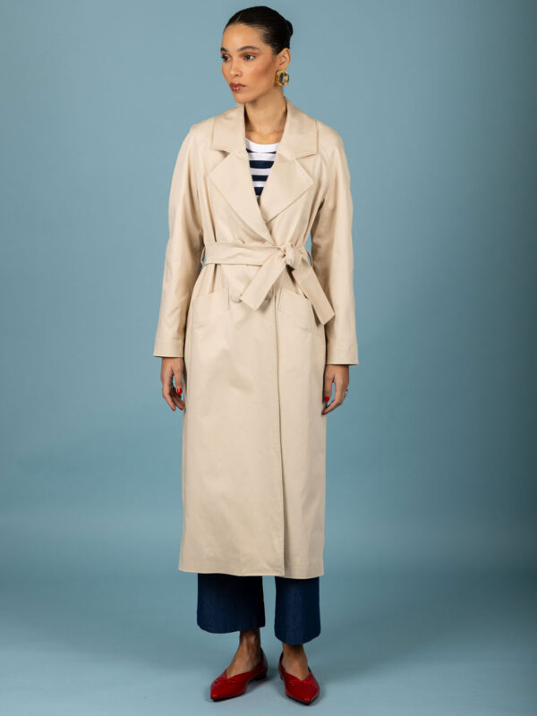 Chaton Kelvin Gabardine Coat Beige