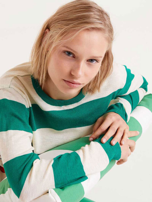 Compania Fantastica Green Striped Jersey