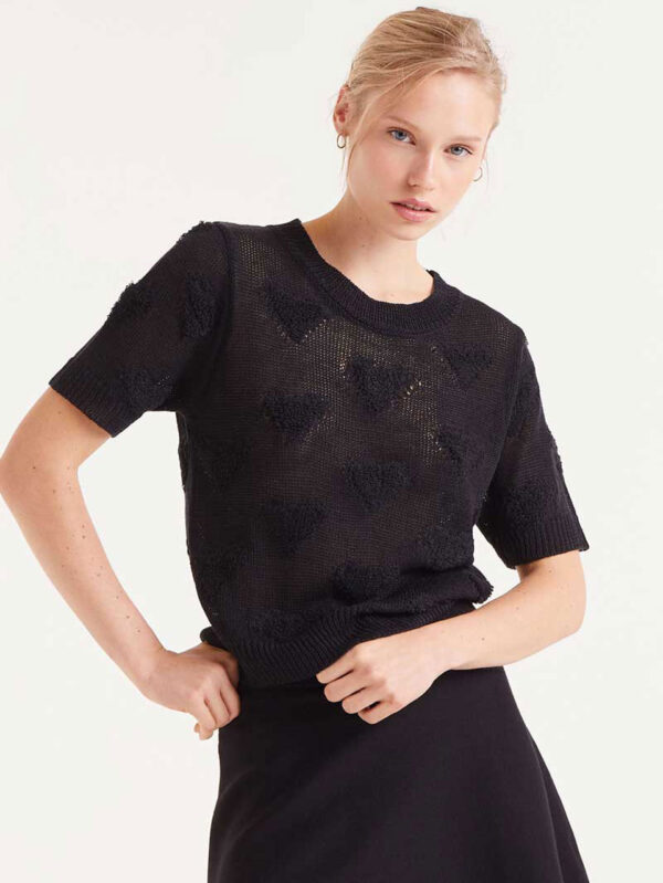 Compania Fantastica Black Knitted Top