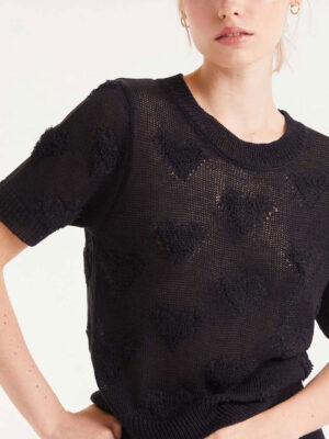 Compania Fantastica Black Knitted Top