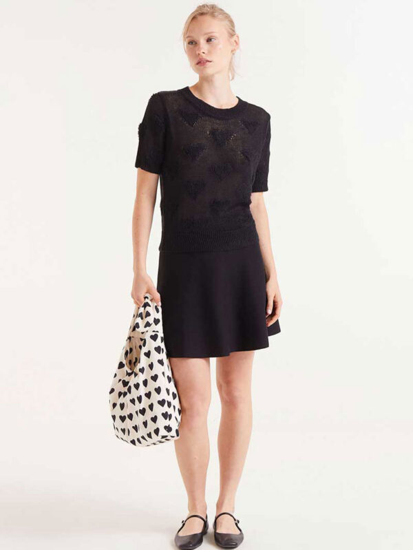 Compania Fantastica Black Knitted Top