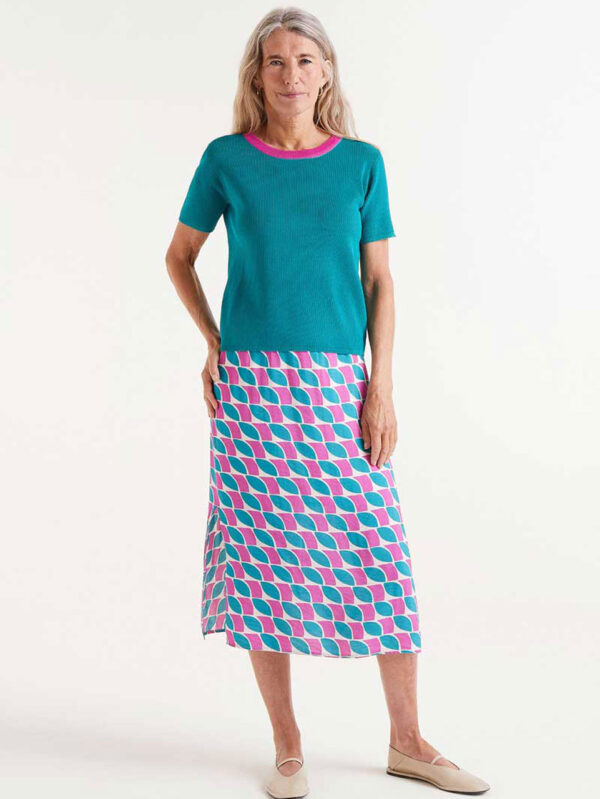 Compania Fantastica Green Knit Top