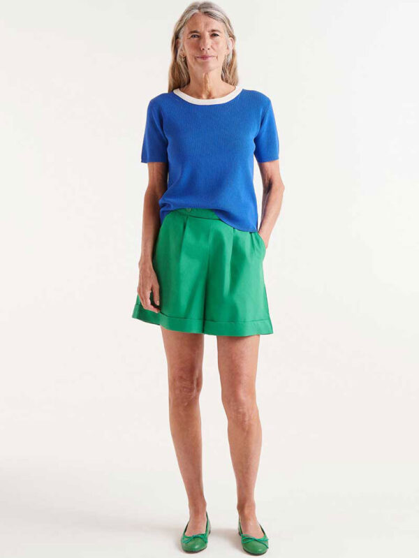 Compania Fantastica Blue Knit Top