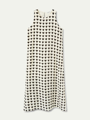Compania Fantastica Long Dress with Heart Print