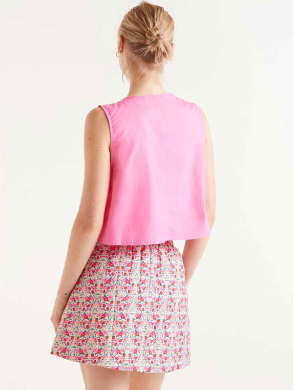 Compania Fantastica Pink Button Down Top