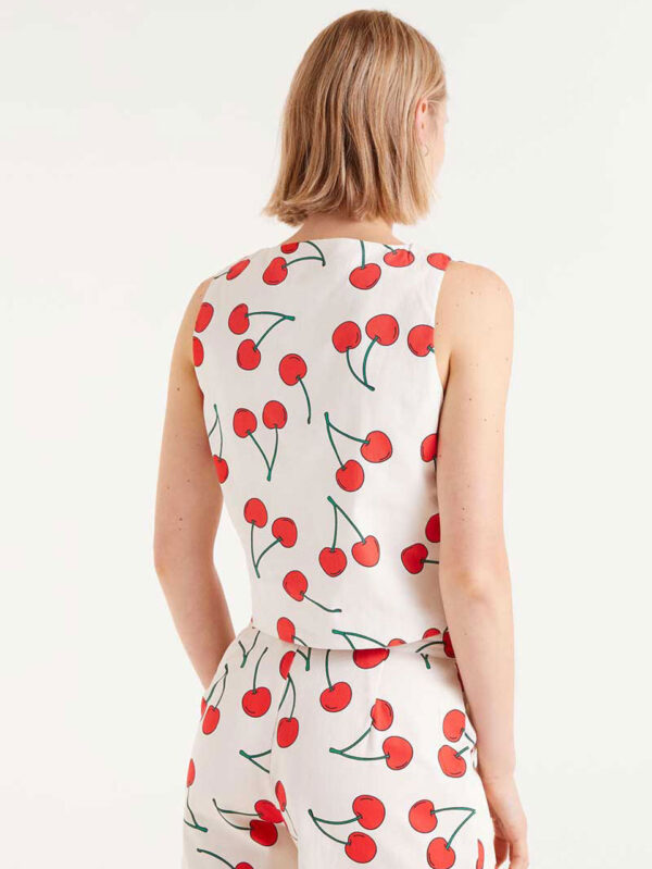 Compania Fantastica Cherry Print Vest