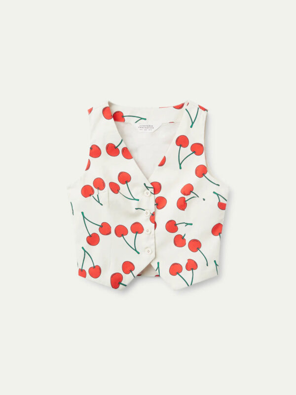 Compania Fantastica Cherry Print Vest