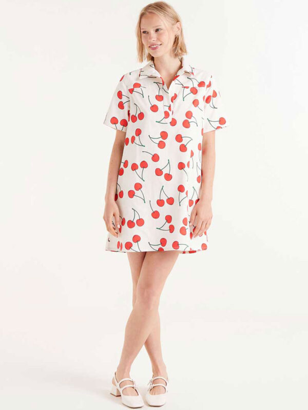 Compania Fantastica Short Cherry Print Dress