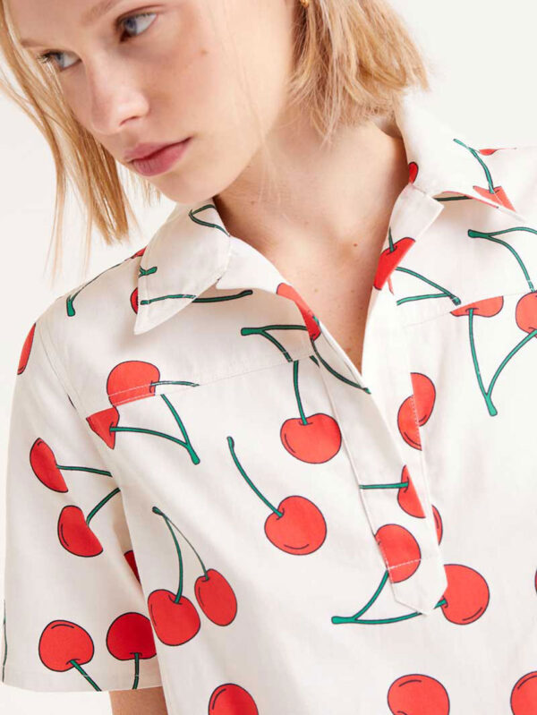 Compania Fantastica Short Cherry Print Dress