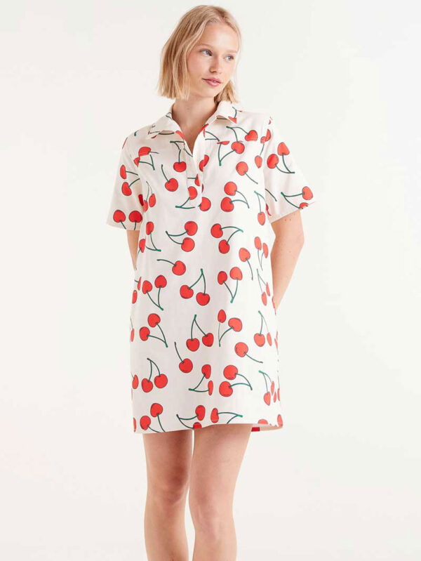Compania Fantastica Short Cherry Print Dress