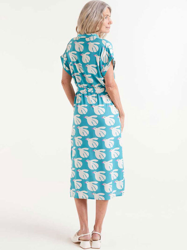 Compania Fantastica Midi Dress in Dove Print
