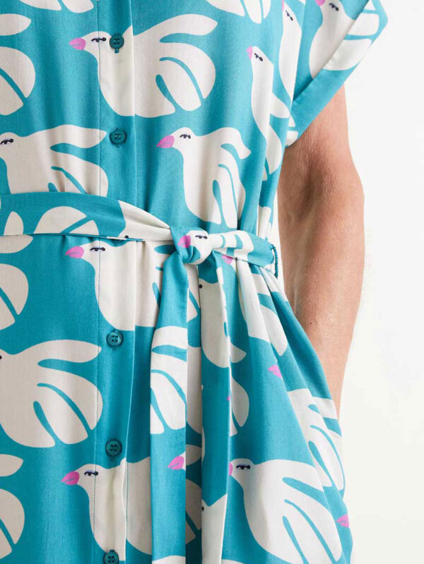 Compania Fantastica Midi Dress in Dove Print