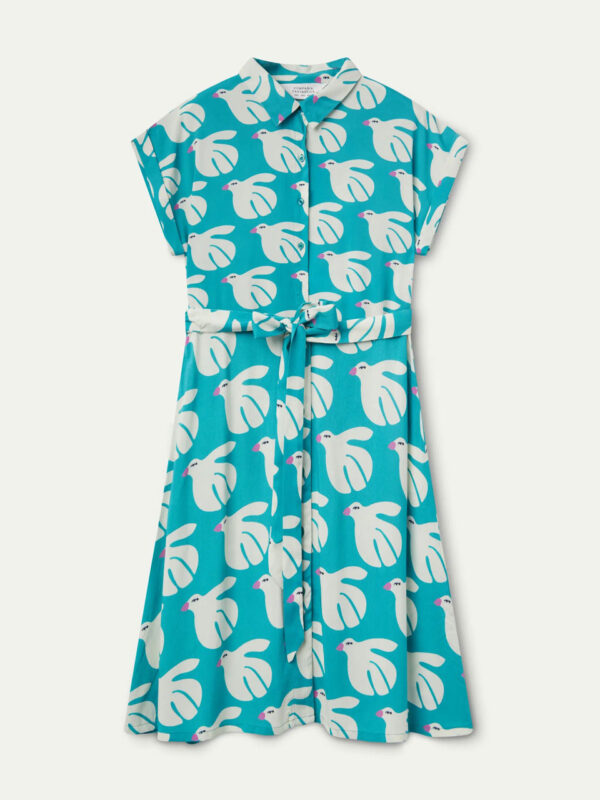 Compania Fantastica Midi Dress in Dove Print