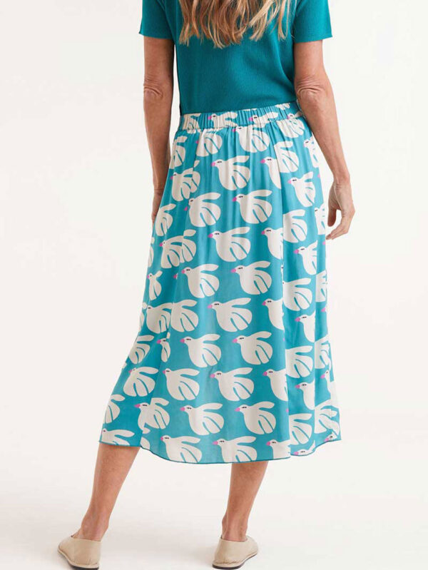 Compania Fantastica Skirt with Dove Print