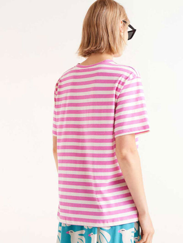 Compania Fantastica Pink Striped T-shirt