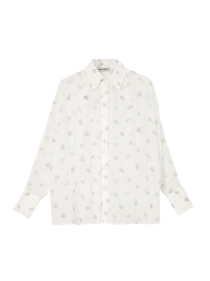 Milkwhite Floral Shirt Blue