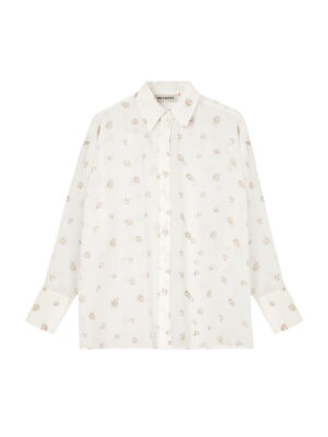 Milkwhite Floral Shirt Pink
