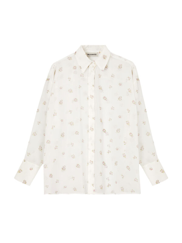 Milkwhite Floral Shirt Pink