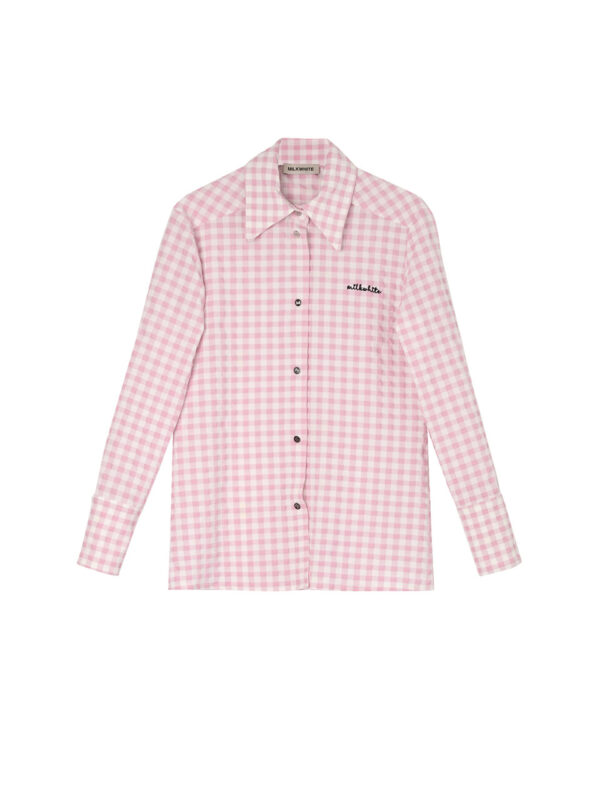 Milkwhite Fitted Shirt Pink
