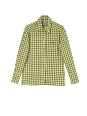 Milkwhite Fitted Shirt Green