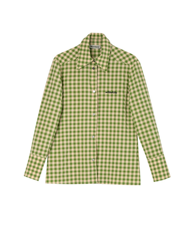 Milkwhite Fitted Shirt Green