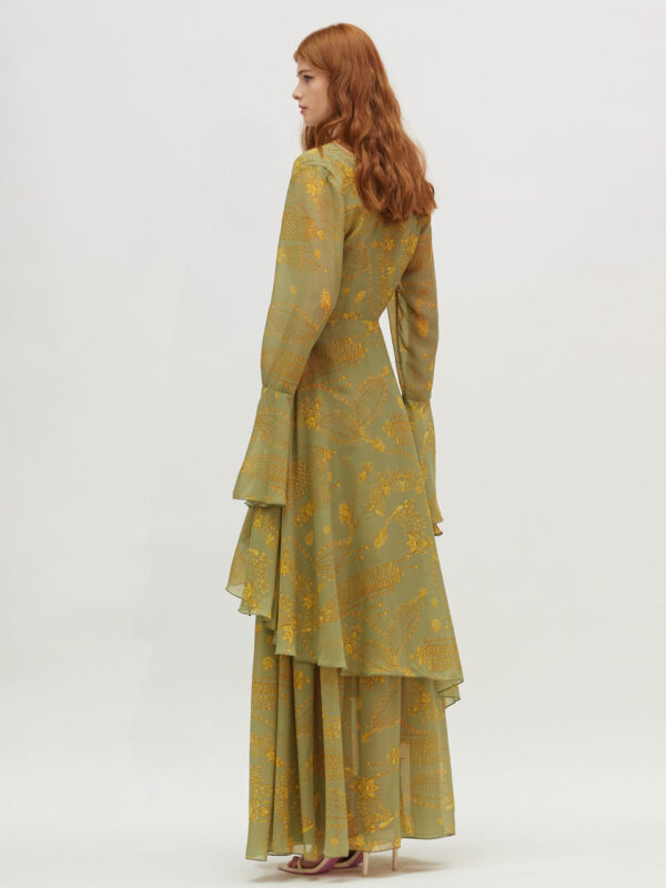 Hemithea Gloria Dress Gold Green