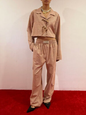 Milkwhite Cargo Pants Vichy Brown