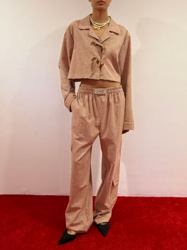 Milkwhite Cargo Pants Vichy Brown