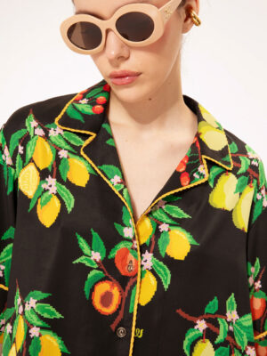 We are Pajama Satin Shirt Fruits