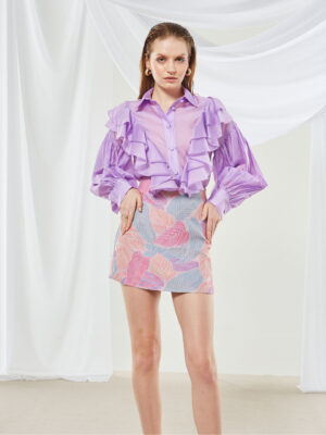 Ananke Lily Ruffle Lilac Shirt