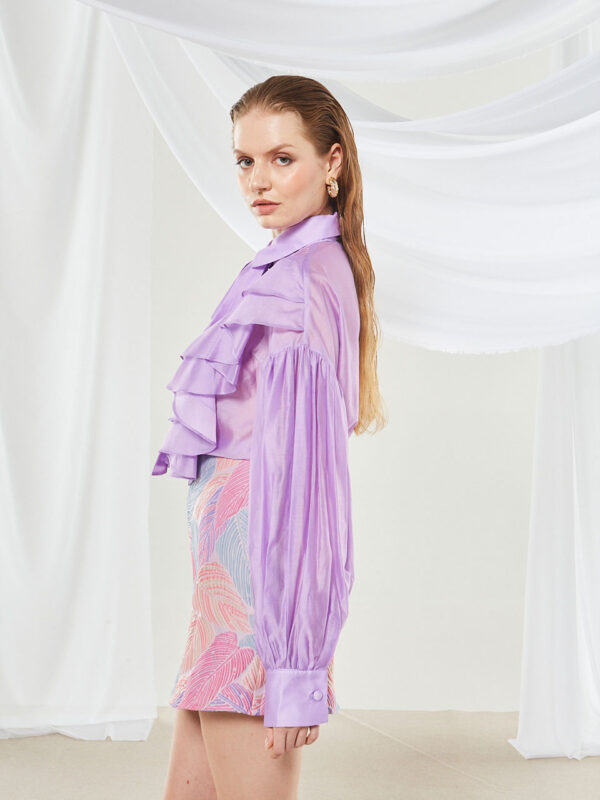 Ananke Lily Ruffle Lilac Shirt