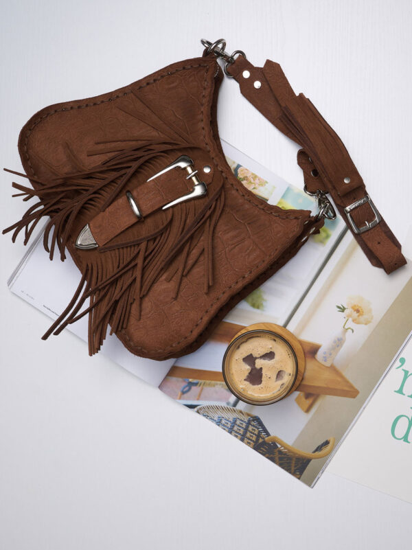 Individual Art Leather "Aerials" Bag Chocolate suede