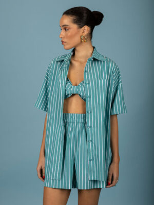 Chaton Benjamin Oversized Shirt Green