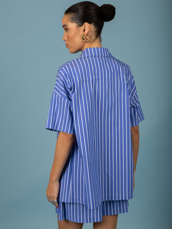 Chaton Benjamin Oversized Shirt Blue