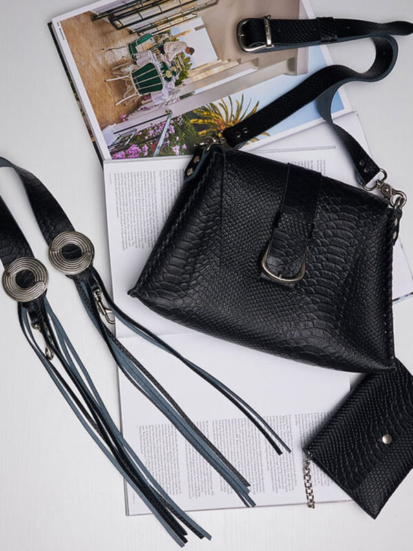 Individual Art Leather "What a feeling" Bag Black