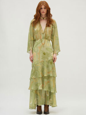 Hemithea Bari Dress Gold green