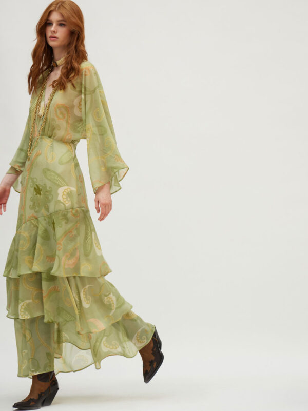 Hemithea Bari Dress Gold green