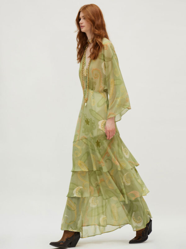 Hemithea Bari Dress Gold green