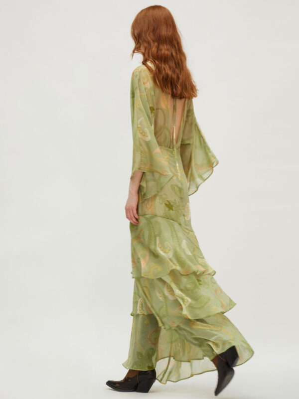 Hemithea Bari Dress Gold green