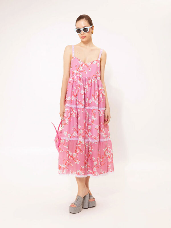 We are Tiered Midi Dress Amigdalia