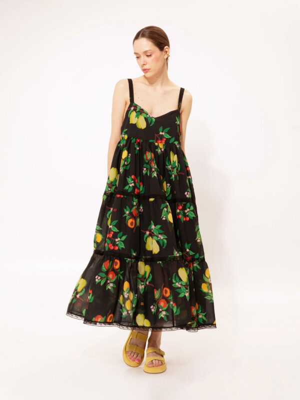 We are Tiered Midi Dress Fruits
