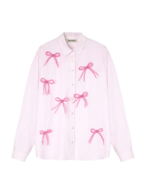 Milkwhite Pink Oversized Shirt