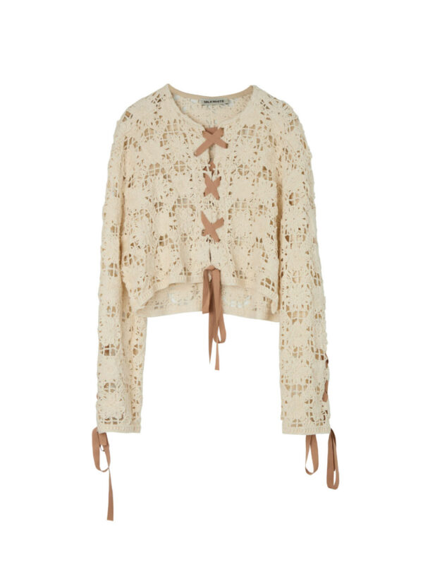 Milkwhite Crochet Jacket